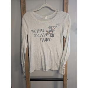 Disney Thumper Light Gray Long Sleeve Shirt Small